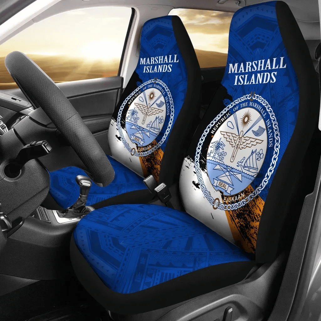 Personalized Marshall Islands Special Two A Universal Front Car Seat Cover
