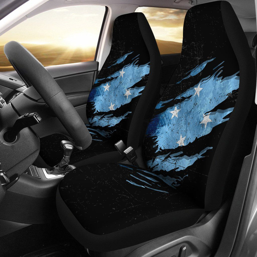 Personalized Micronesia In Me Special Grunge Style A Universal Front Car Seat Cover