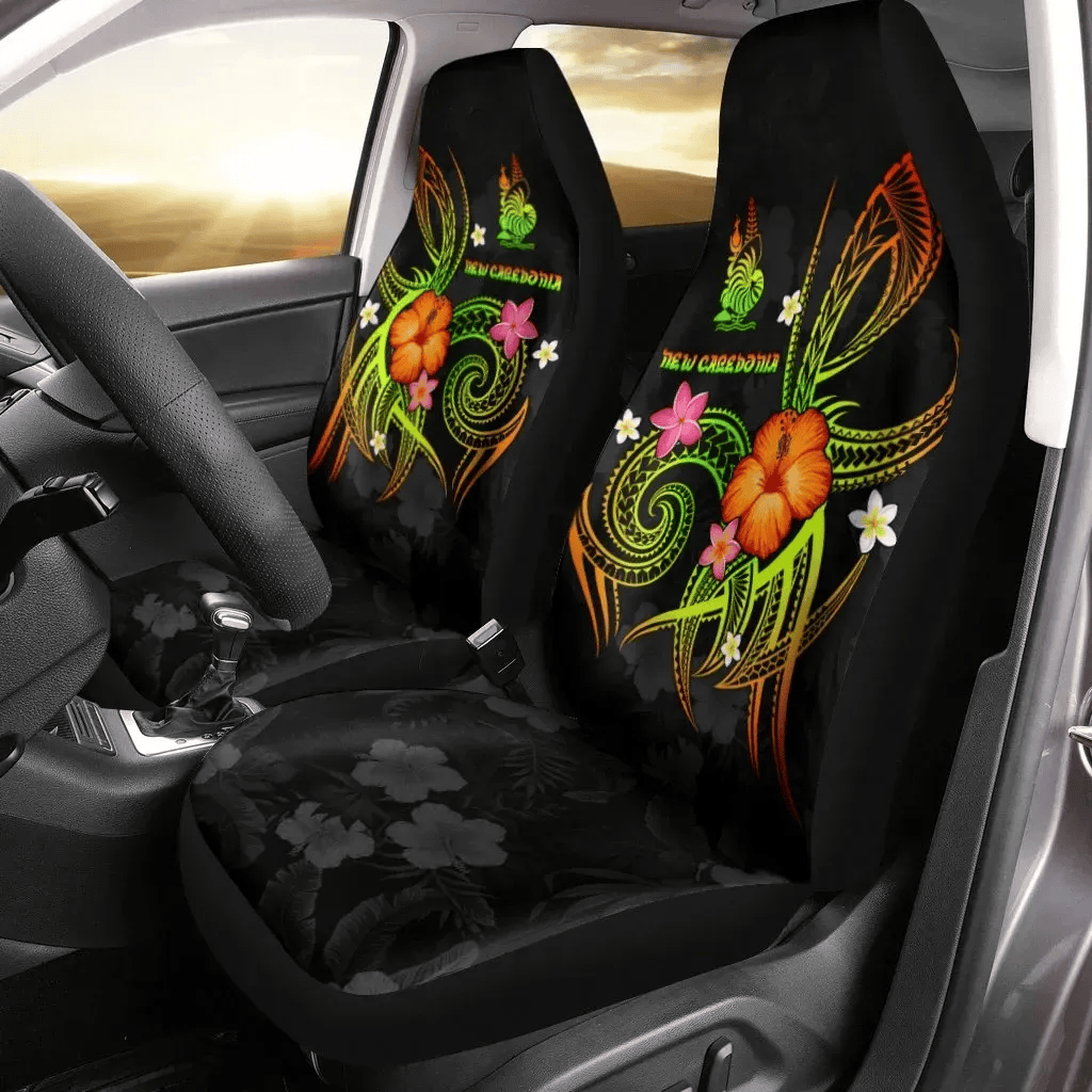 Personalized New Caledonia Polynesian Legend New Caledonia Reggae Bn Universal Front Car Seat Cover