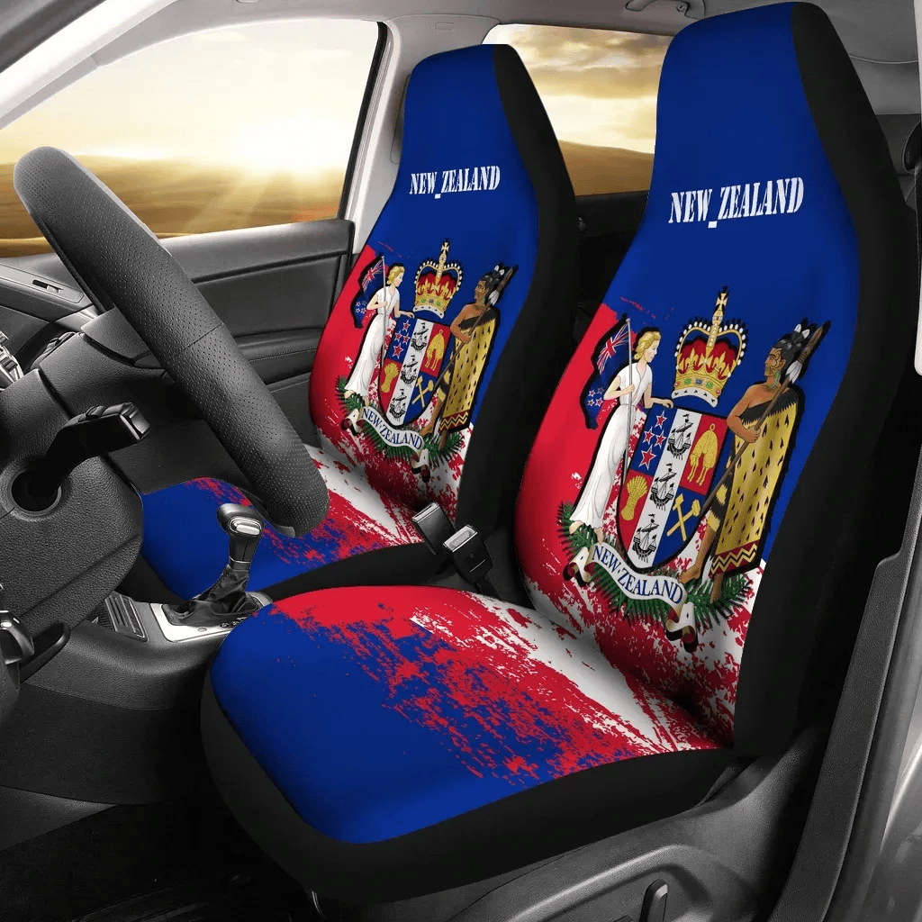 Personalized New Zealand Special A Universal Front Car Seat Cover