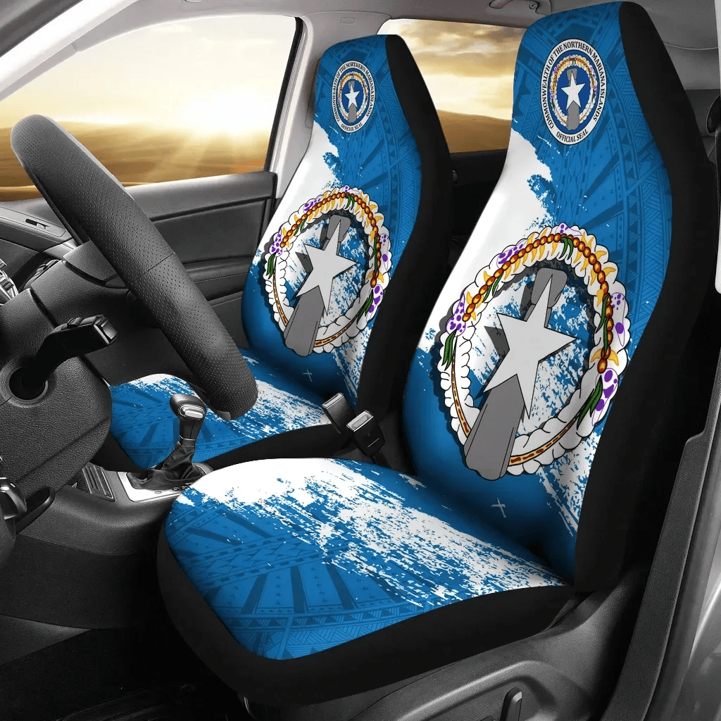 Personalized Northern Mariana Islands Special A Universal Front Car Seat Cover