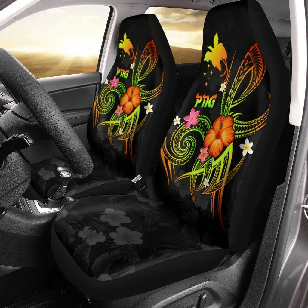 Personalized Papua New Guinea Polynesian Legend Papua New Guinea Reggae Bn Universal Front Car Seat Cover