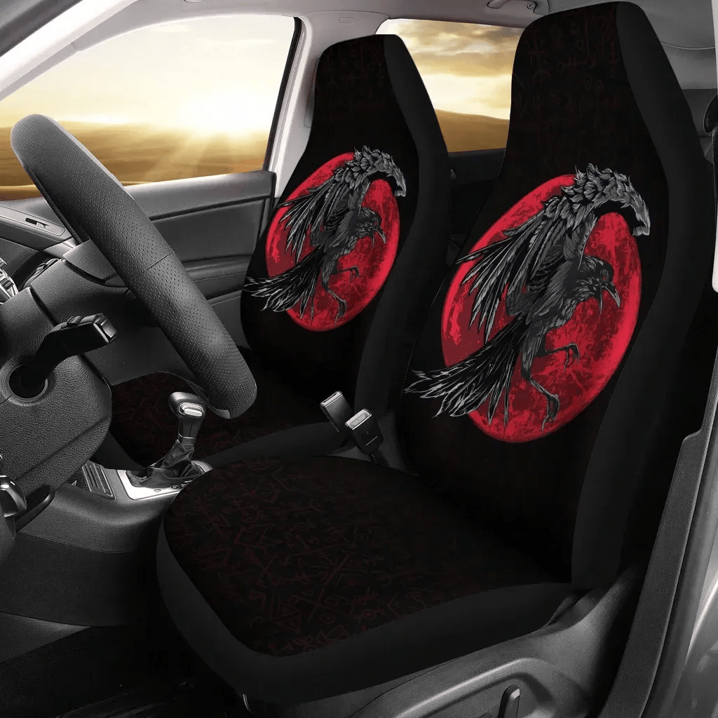 Personalized Raven Special In Viking Nn Universal Front Car Seat Cover