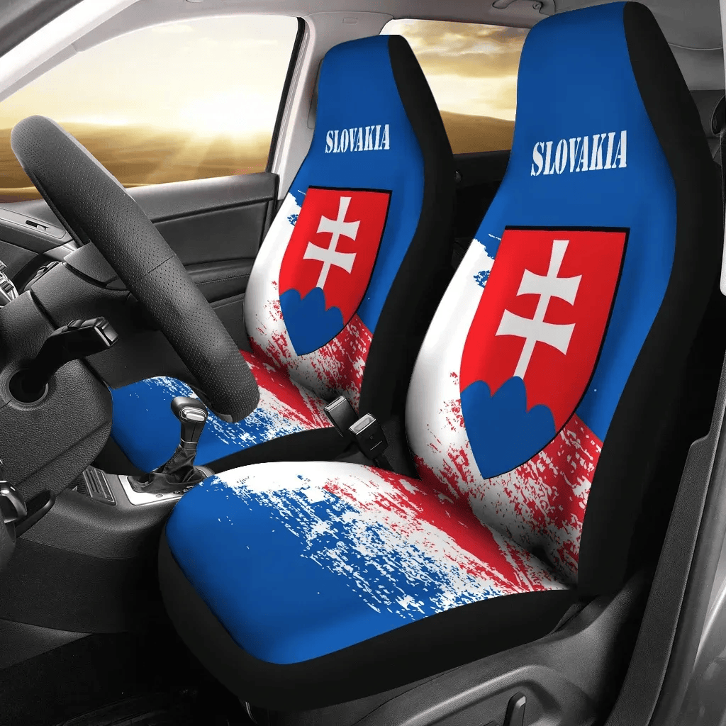 Personalized Slovakia Special A Universal Front Car Seat Cover