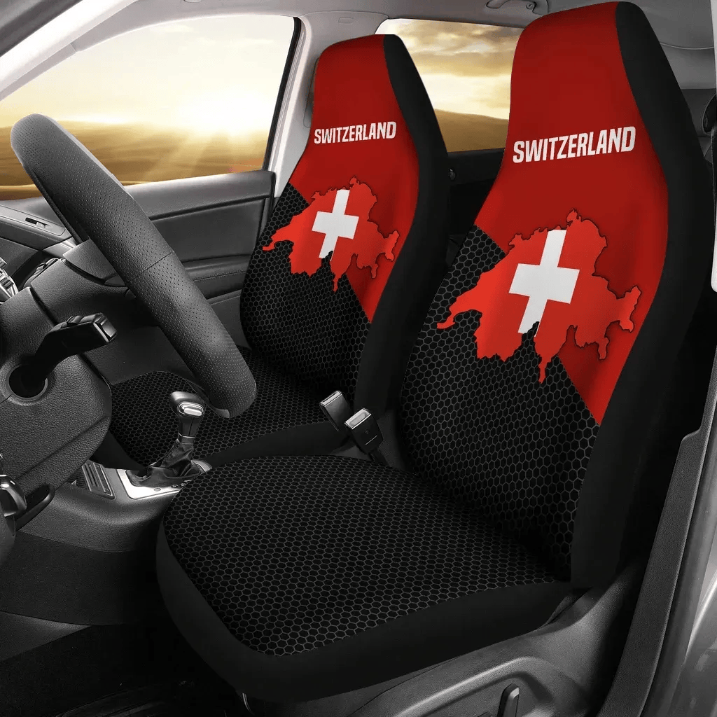 Personalized Switzerland Map Special A Universal Front Car Seat Cover