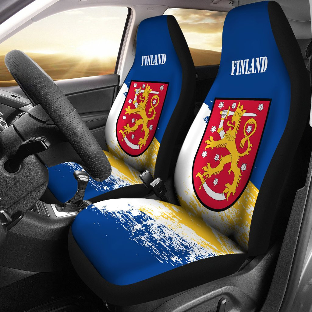 Personalized Finland Special Universal Front Car Seat Cover