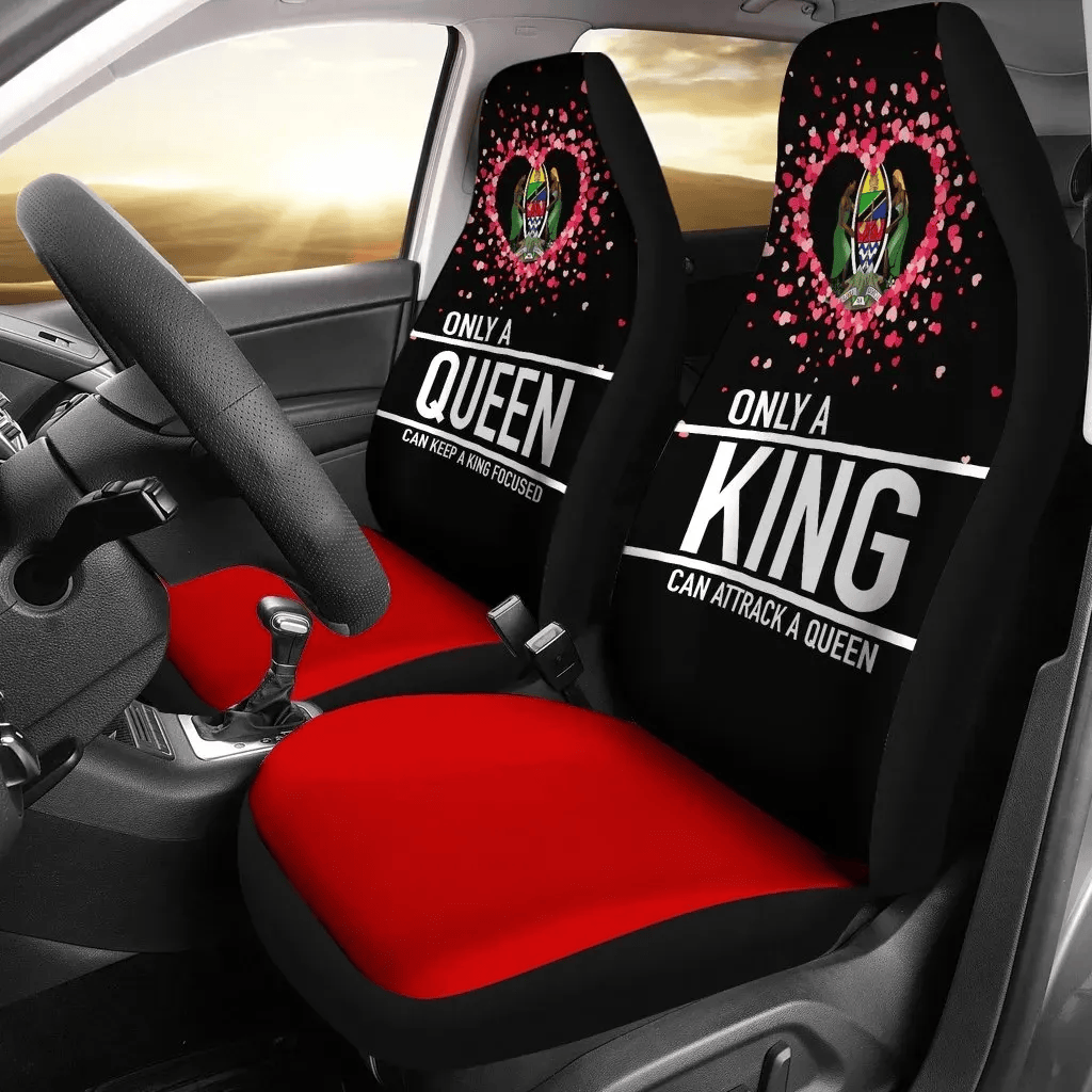Personalized Tanzania Couple Valentine Nothing Make Sense Two A Universal Front Car Seat Cover