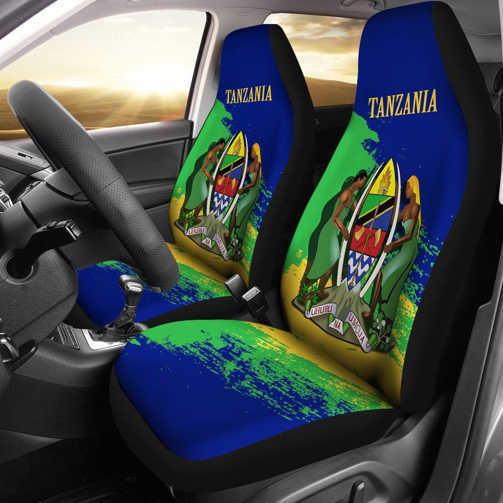 Personalized Tanzania Special A Universal Front Car Seat Cover