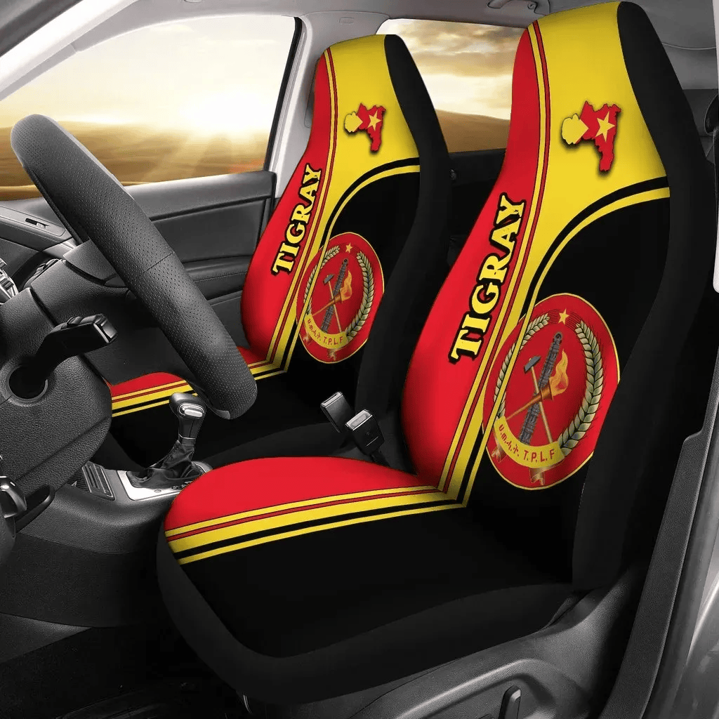 Personalized Tigray New Coat Arms New A Universal Front Car Seat Cover