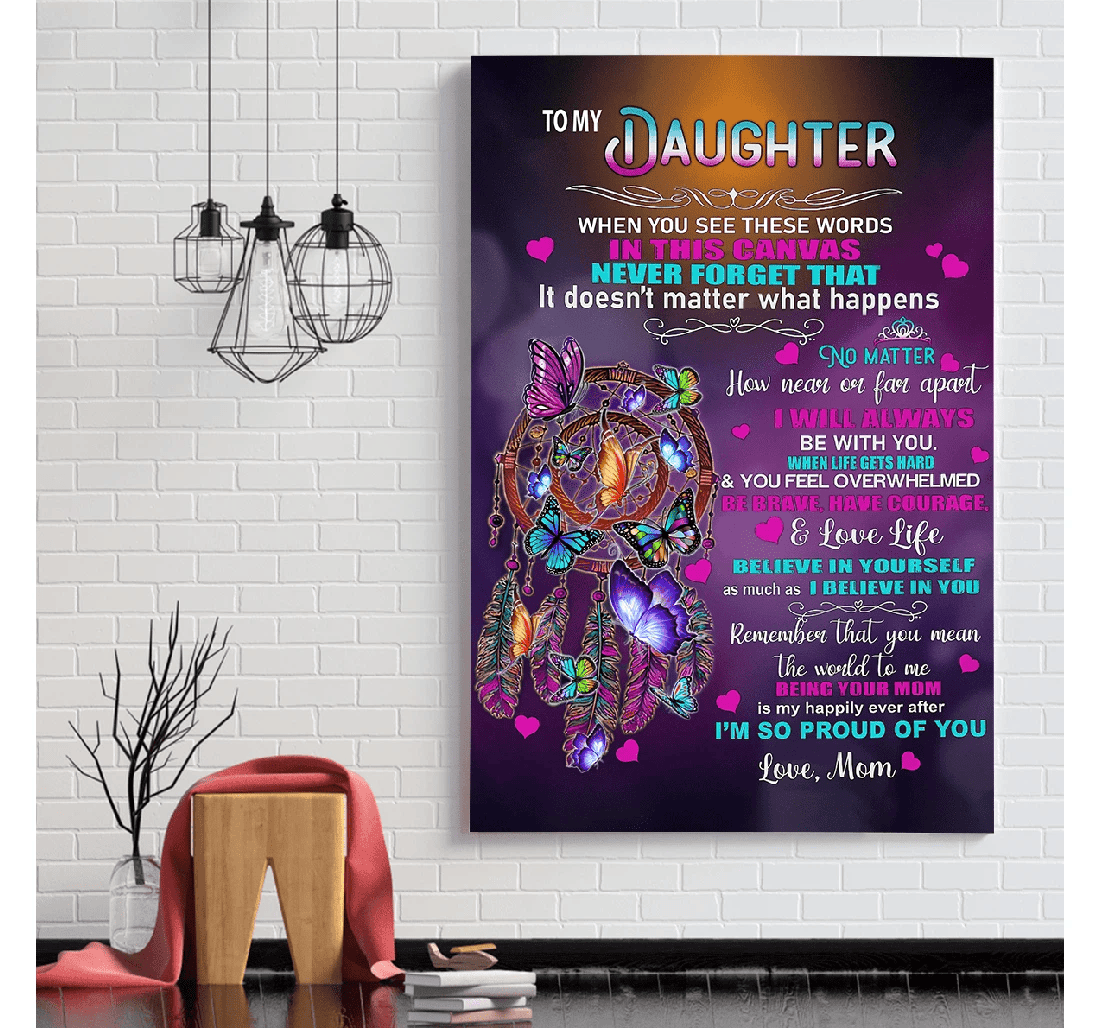 Poster, Canvas - A Special To Daughter Her Or Print Framed Wall Art