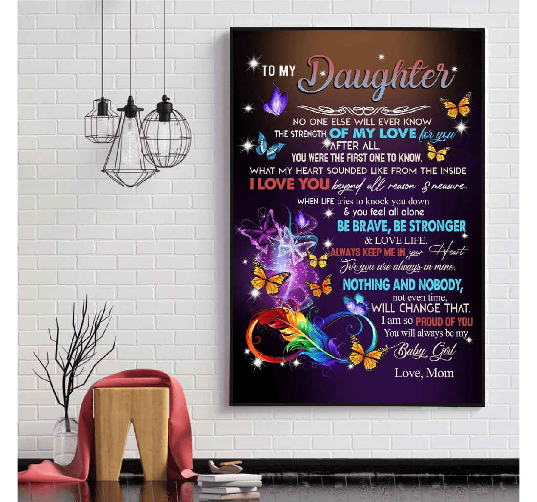 Poster, Canvas - A Special To Daughter Her Or Print Framed Wall Art
