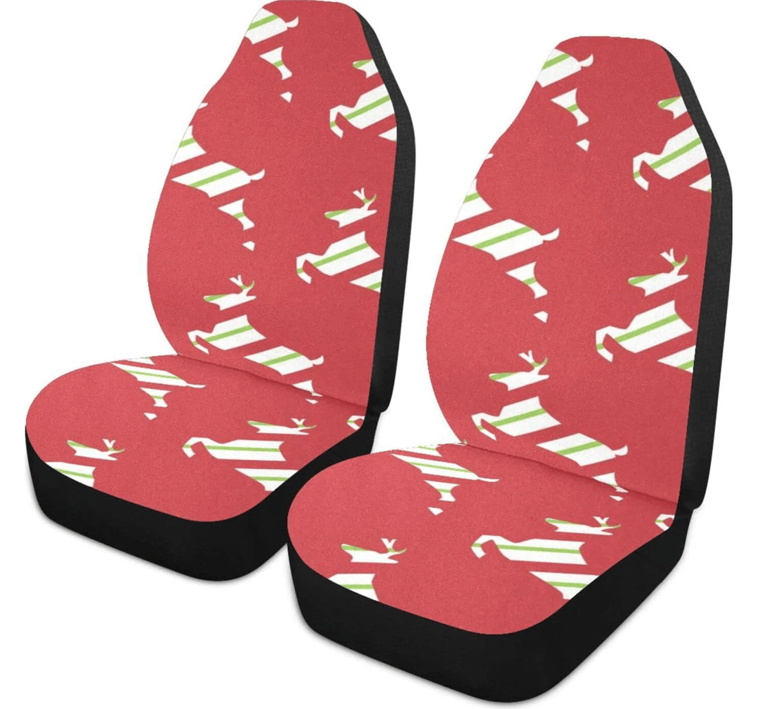 Christmas Card Christmas Card Universal Front Car Seat Cover