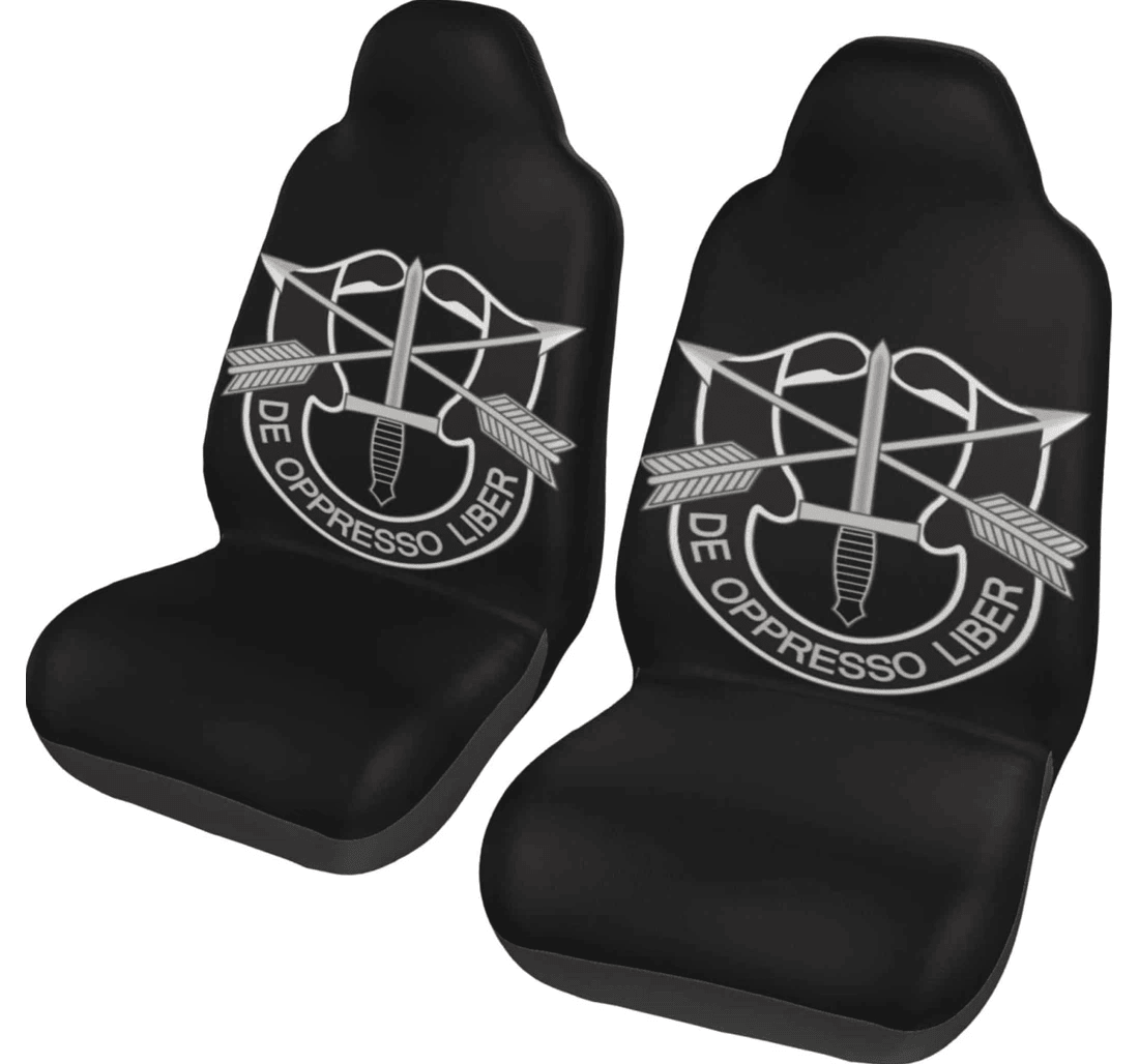Special Forces Unit Crest Automotive Trucks Suvs Seats Universal Front Car Seat Cover
