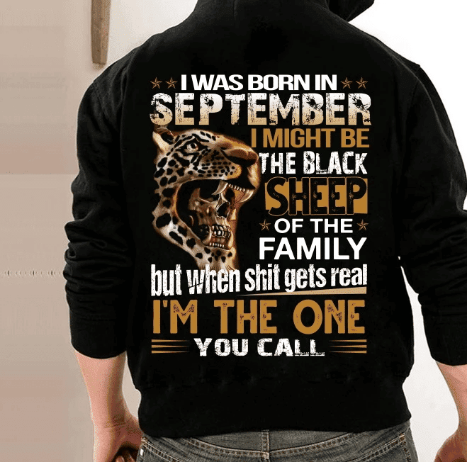 I Was Born In September I Might Be Black Sheep Veteran Hoodie, Veteran Sweatshirts