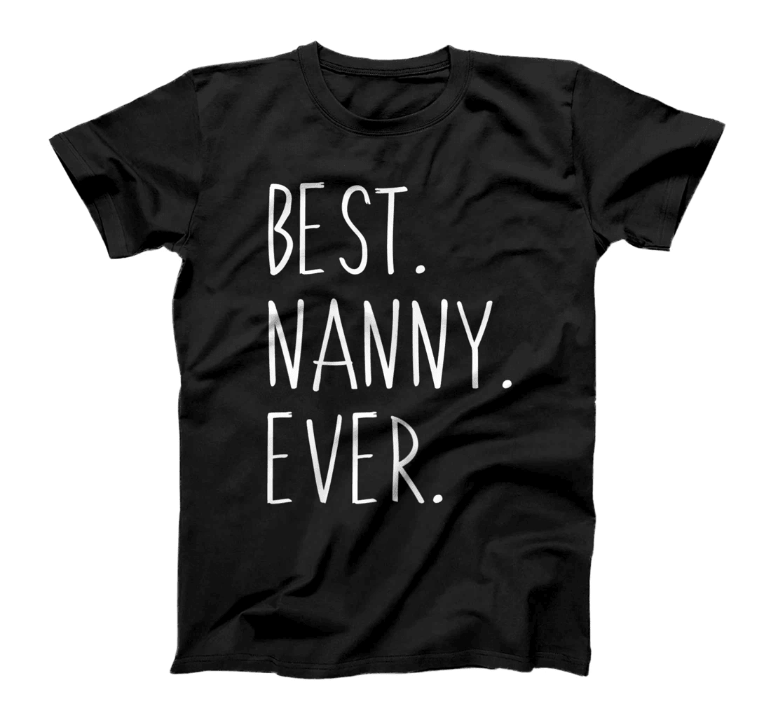 Womens Best Nanny Ever Cool Funny Vintage Gift T-Shirt T-Shirt