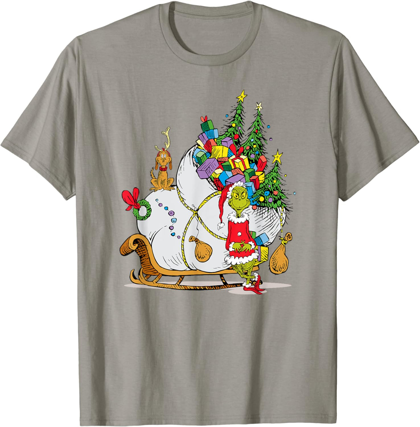 Dr. Seuss Grinch Sleigh T-shirt