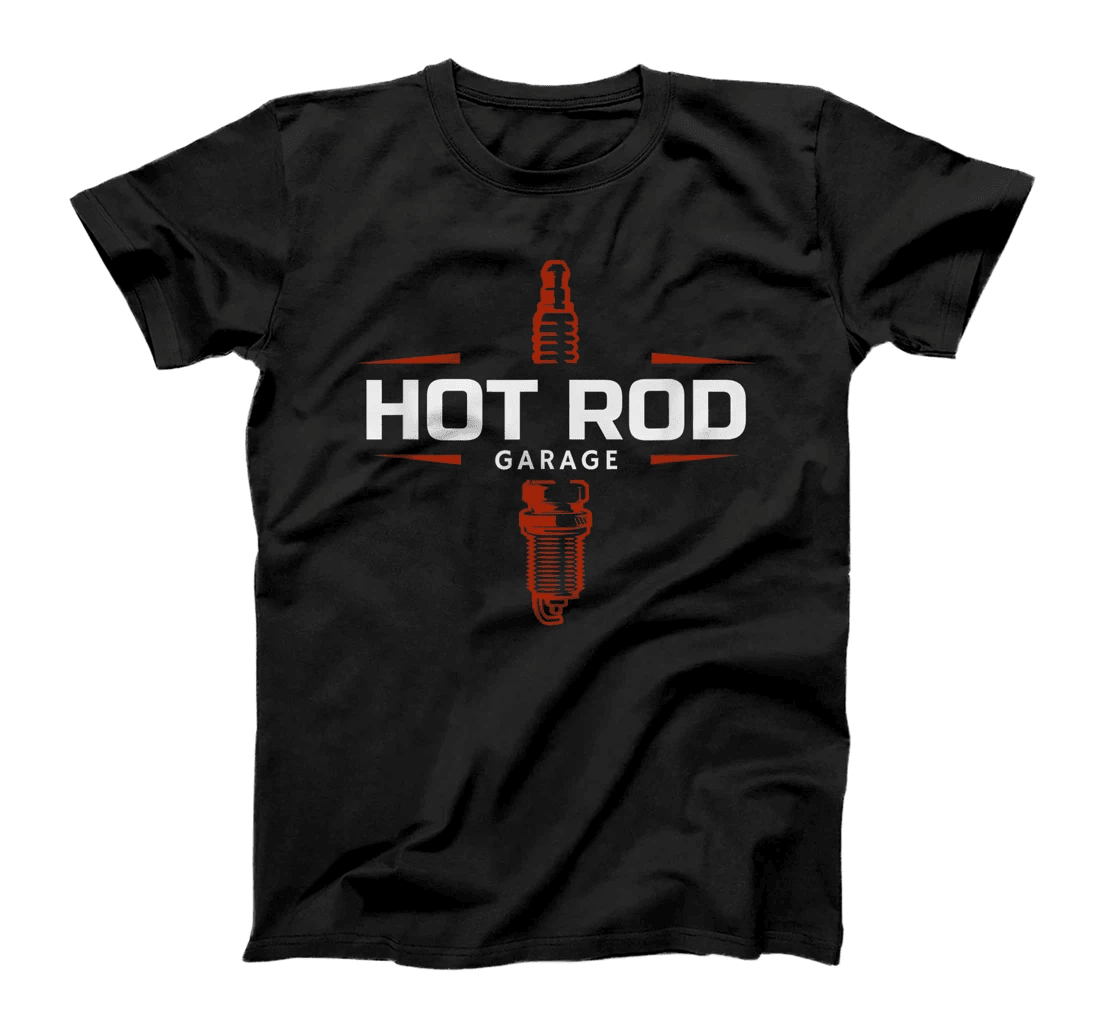 Hot Rod Garage Custom Retro Classic Car Spark Plug T-Shirt T-Shirt