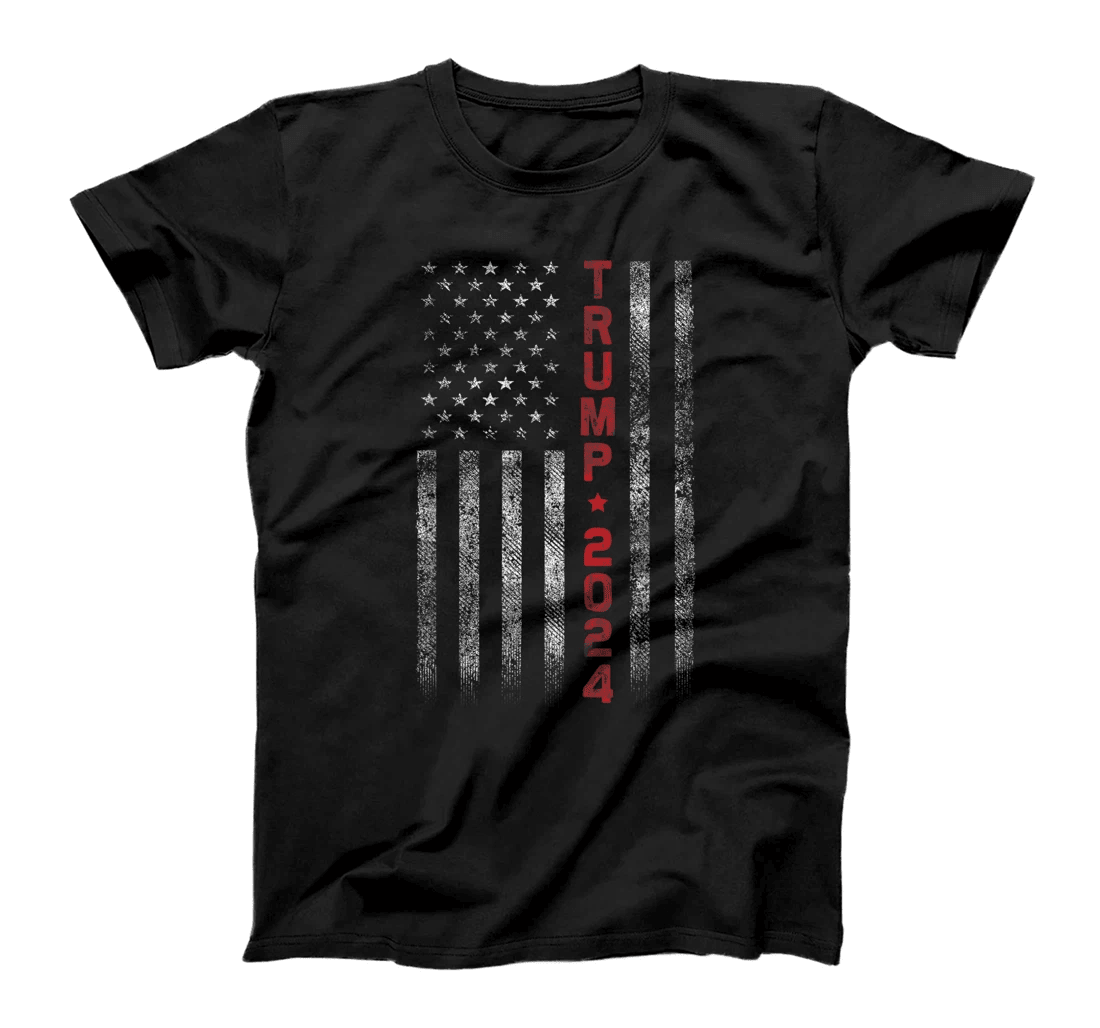 American Flag Vintage Trump 2024 T Shirts Election Tee T-Shirt