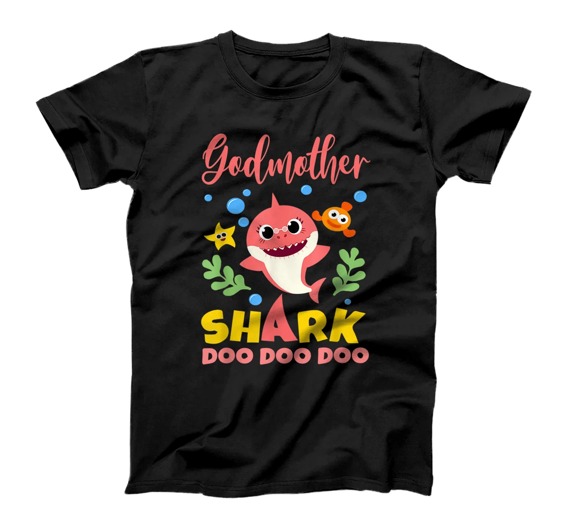 Godmother Shark T-Shirt Doo Doo Funny Baby Mommy Kids T-Shirt