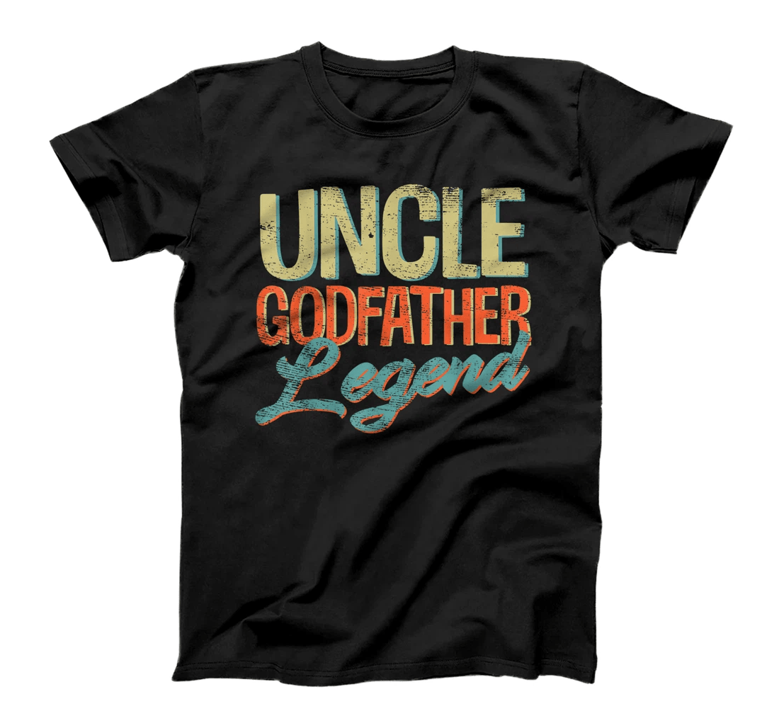 Mens Uncle Godfather Legend Funny Uncle Gifts Father's Day T-Shirt