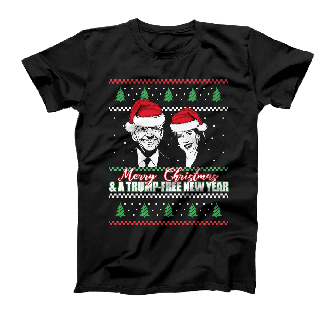 MERRY CHRISTMAS & A TRUMP-FREE NEW YEAR Biden Harris Meme Premium T-Shirt