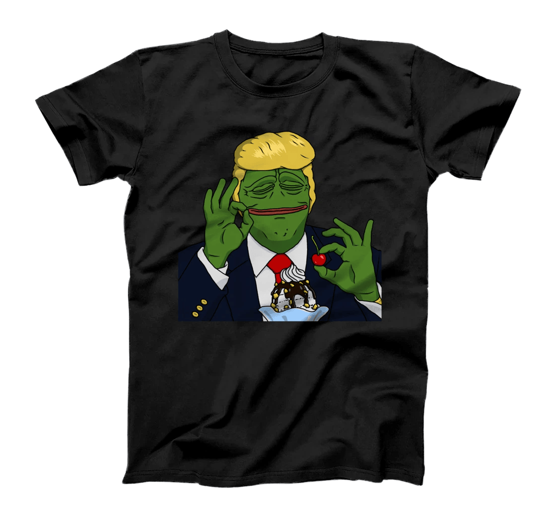 President Donald Trump Eating Ice Cream Meme T-Shirt T-Shirt