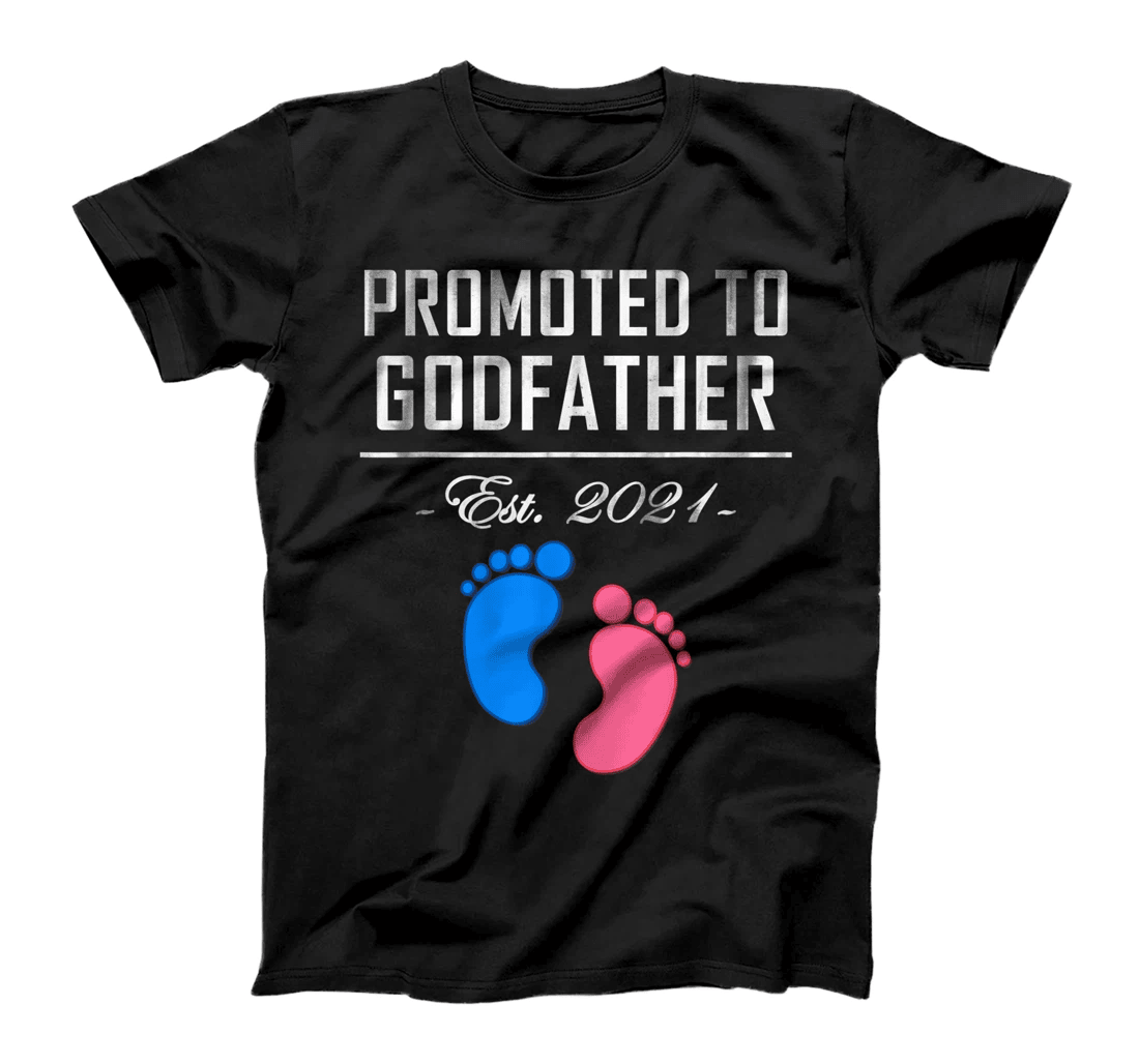 Promoted to Goddad Pregnancy Announcement Fathers Day 2021 T-Shirt