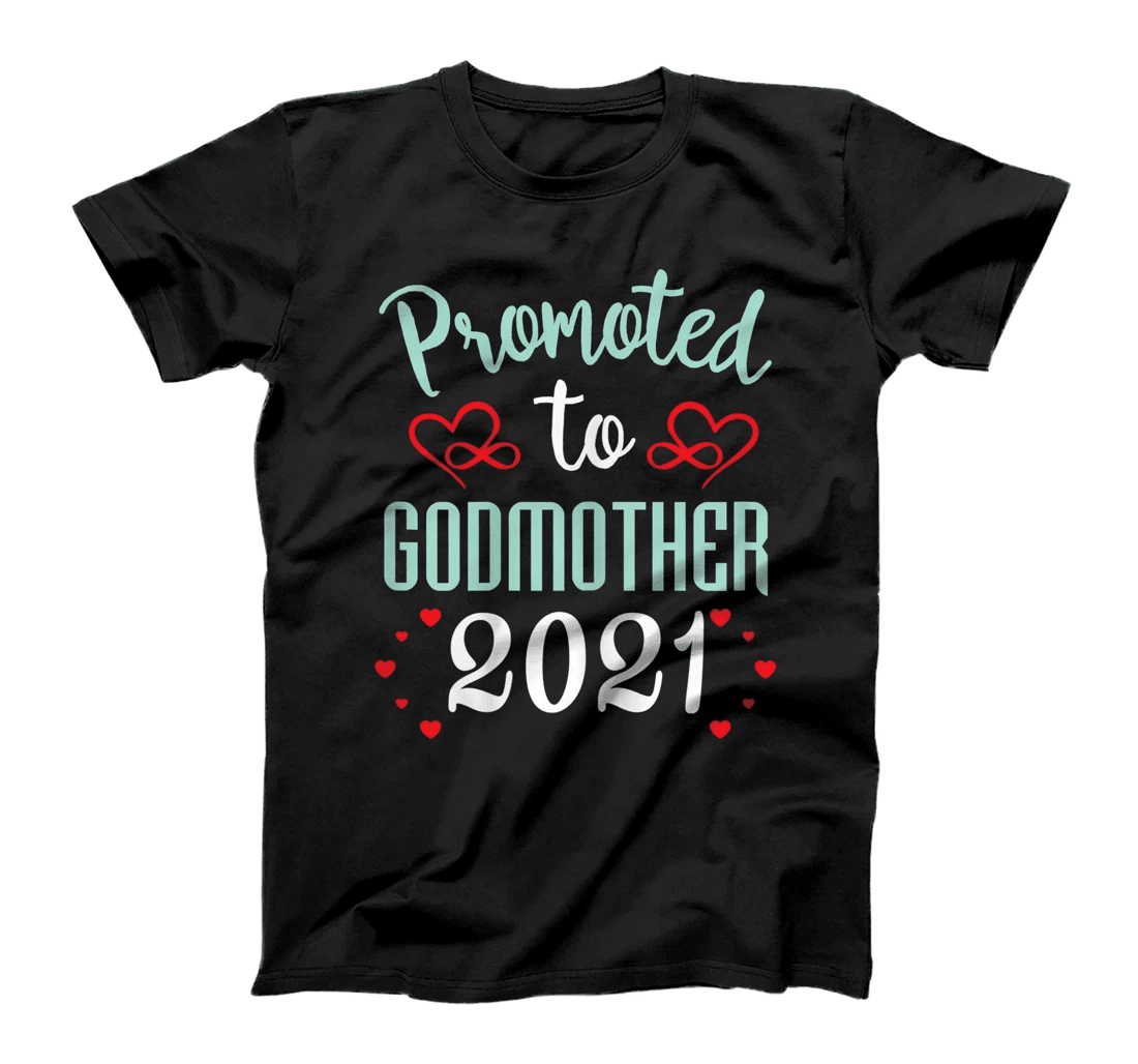 Womens Promoted To Godmother 2021 New Grandma To Be T-Shirt