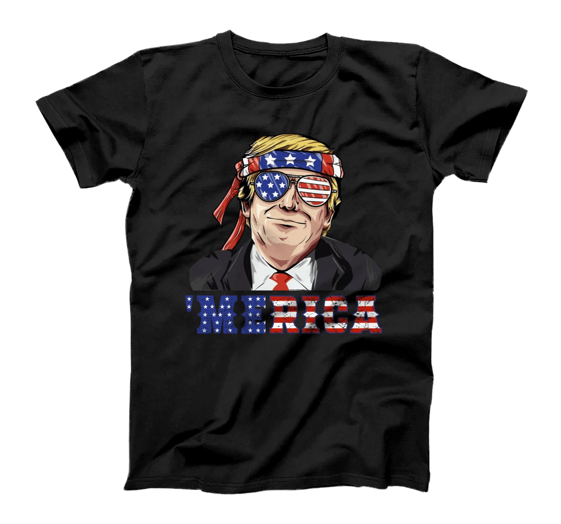 Pro-Trump 'Merica T-shirt, Trump Funny 4th of July T-Shirt