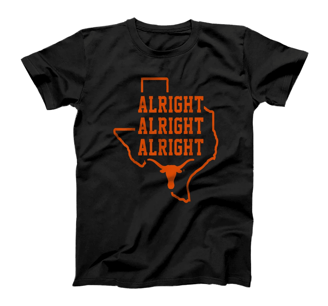 Texas Longhorns Alright 3x !!! - Apparel T-Shirt