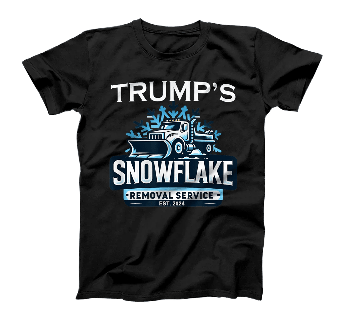 Trump 2024 Snowflake Removal Service - Political Satire Tee T-Shirt