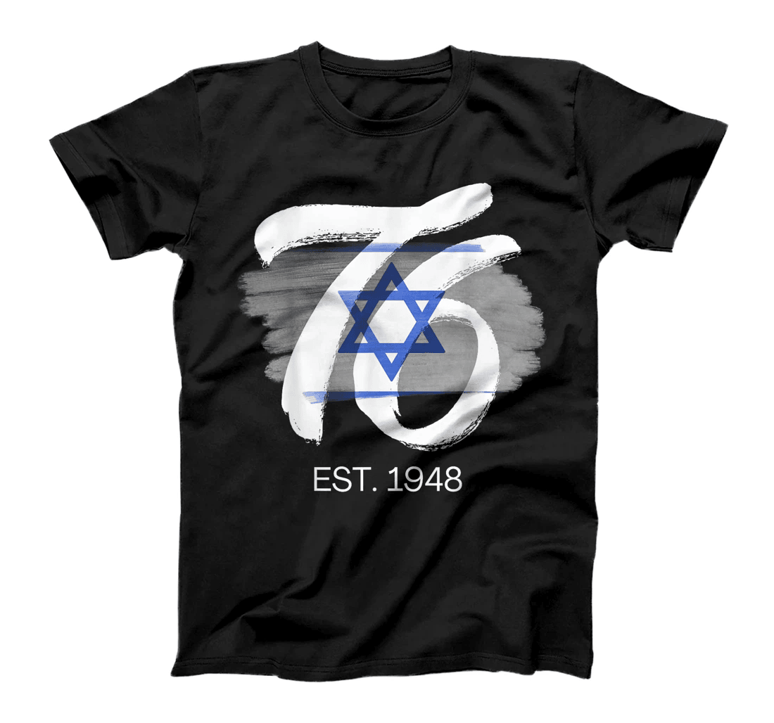 Yom Haatzmaut 76 Israel at 76 Israeli Flag Independence Day T-Shirt