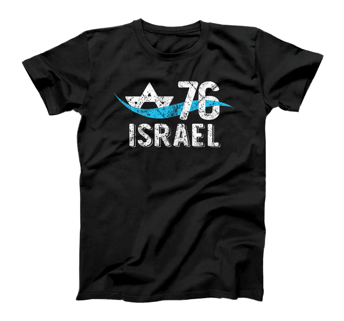 Yom Ha'atzmaut 2024 Independence Day Israel 76 Birthday Premium T-Shirt