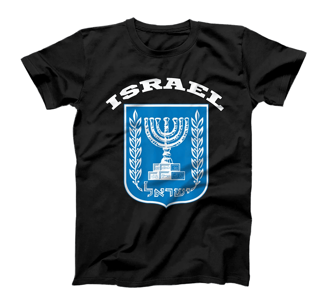 Israel T-shirt Coat of arms Tee Flag souvenir Jerusalem T-Shirt