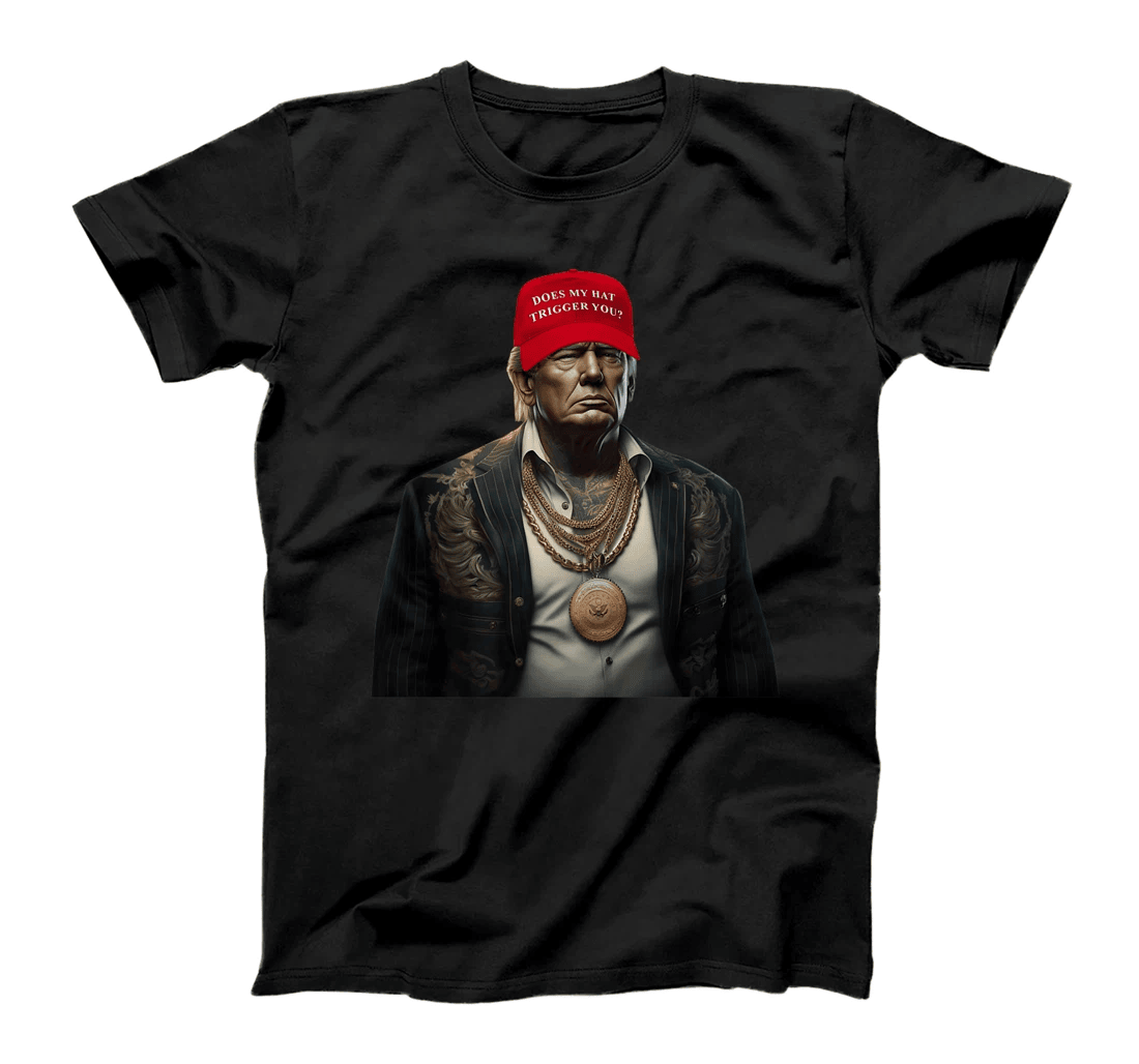 Funny Donald Trump Patriot Political Tattoo Hat Gangster USA Premium T-Shirt