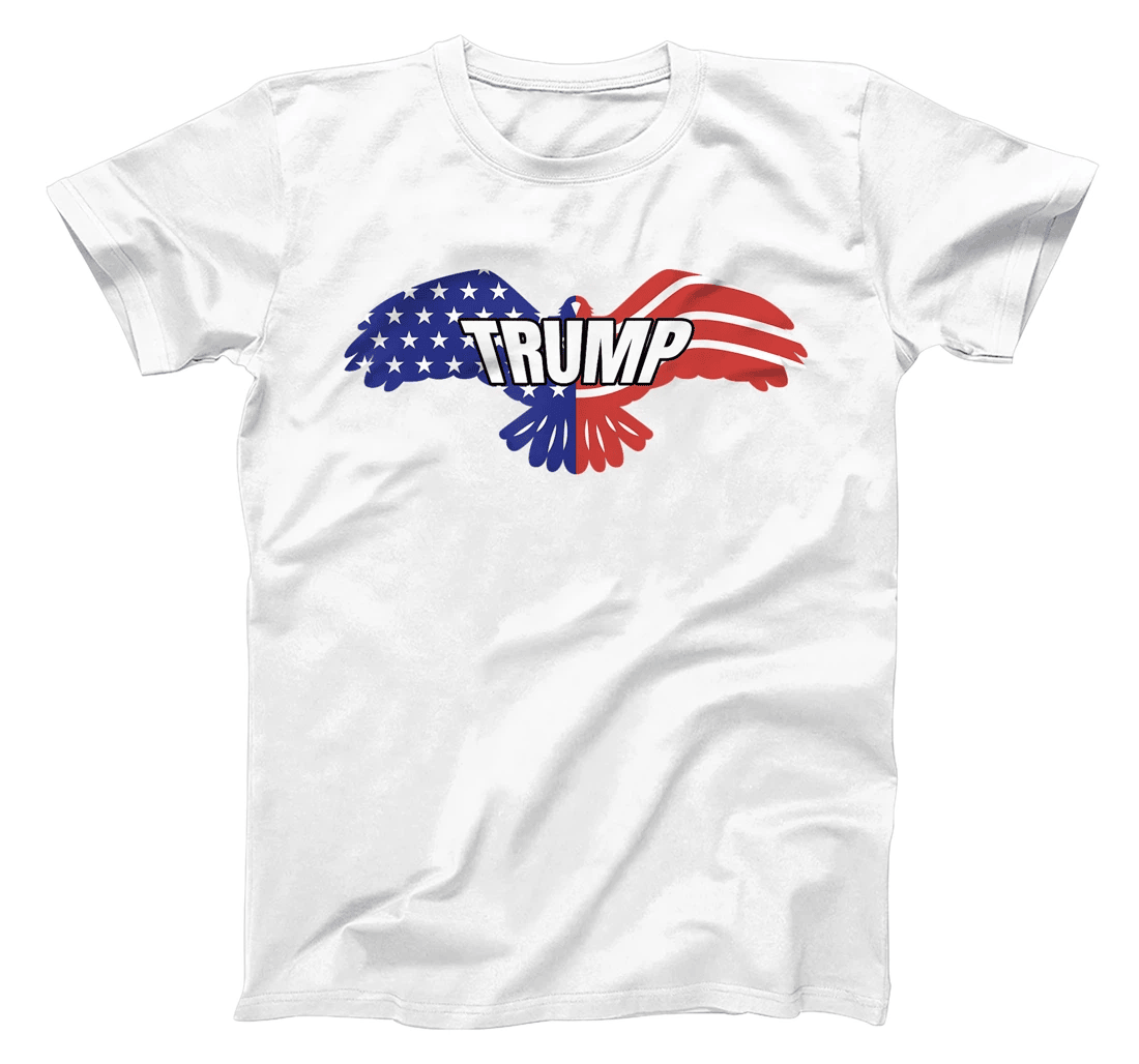 Patriotic US Flag Bald Eagle Trump 2024 Political T-Shirt