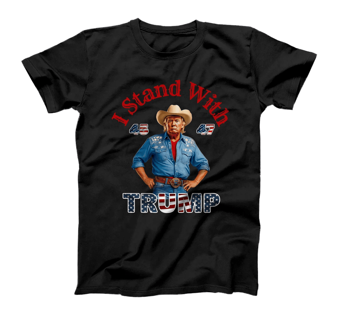 I Stand With Trump American Pride Political Humor Premium T-Shirt