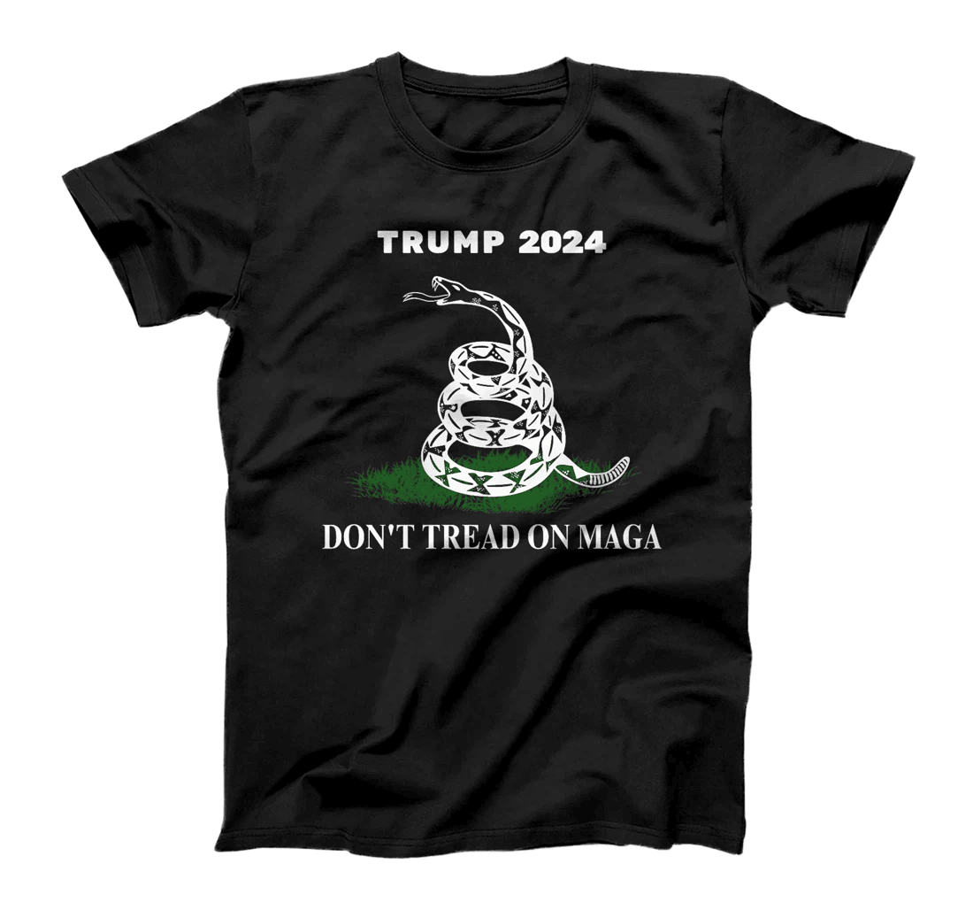 Trump 2024 Don't Tread On MAGA Snake Rattlesnake On Grass Premium T-Shirt