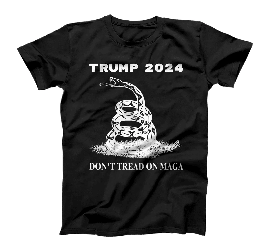 Trump 2024 Don't Tread On MAGA Snake Rattlesnake On Grass Premium T-Shirt