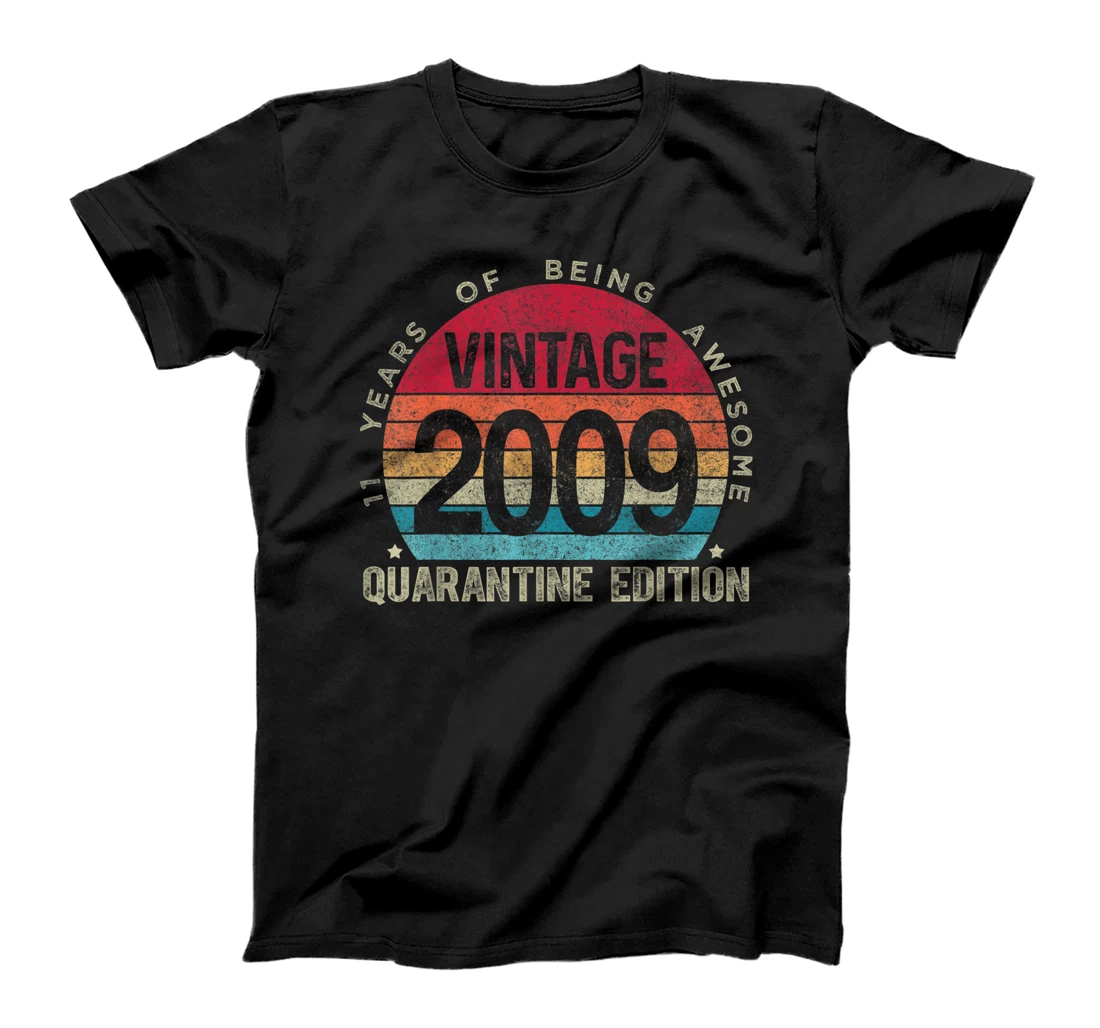 11th Birthday Retro Limited Edition 2009 Quarantine Birthday T-Shirt