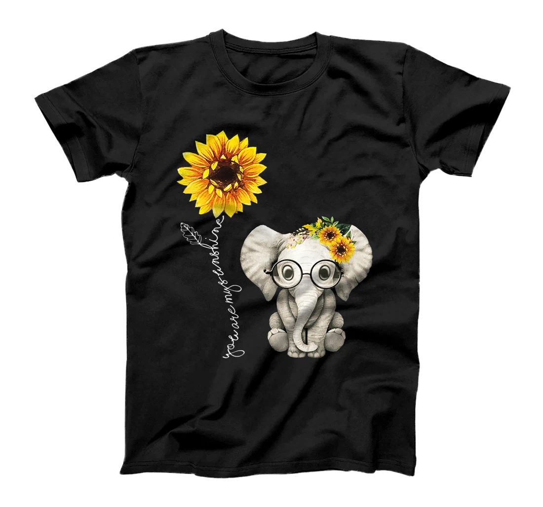 You Are My Sunshine Hippie Sunflower Elephant Gift Friend Premium T-Shirt