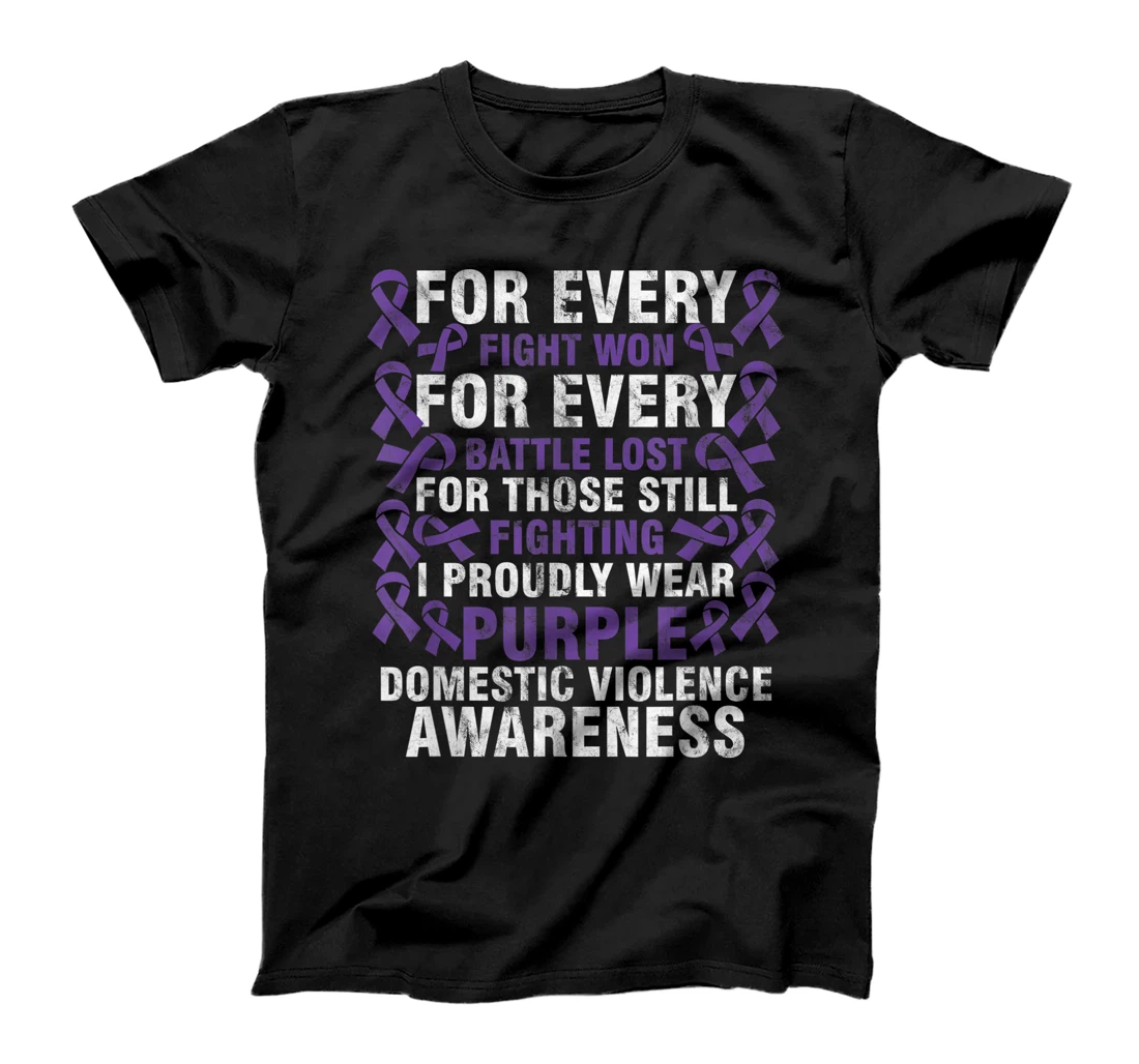 Domestic Violence Awareness Month I Proudly Wear Purple T-Shirt