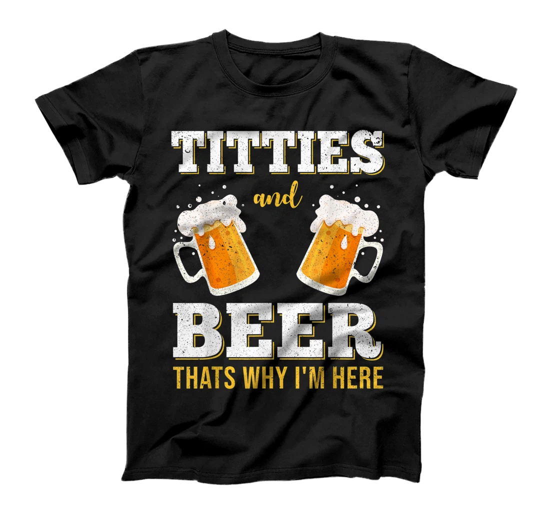 Funny Titties And Beer Drinking Oktoberfest Gifts T-Shirt