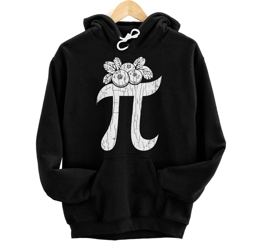 Blueberry Pi Day Funny Berry Lover Eater Graphic Pullover Hoodie