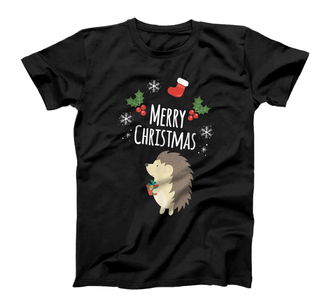 Merry Christmas Hedgehog 2021 shirt - Christmas Pajama Tee T-Shirt