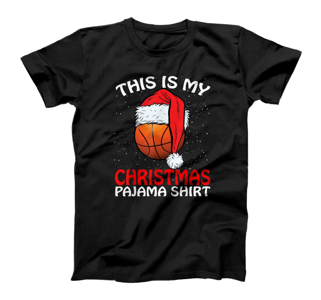 This Is My Christmas Pajama Shirt Basketball Christmas T-Shirt