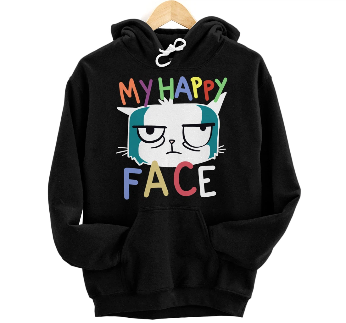 My Happy Face Cats Pullover Hoodie