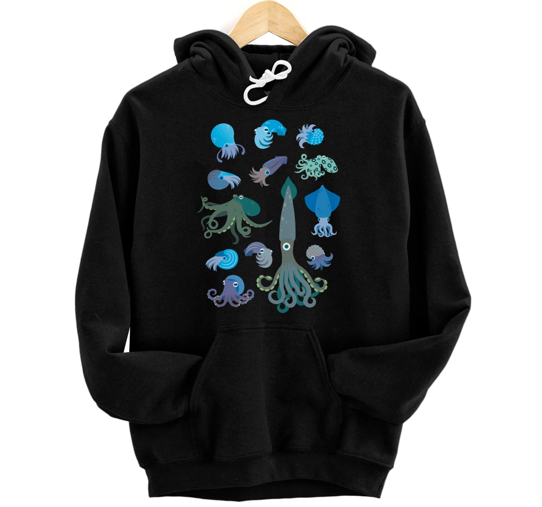 Aquatic Animal Future Marine Biologist Octopus Kraken Pullover Hoodie