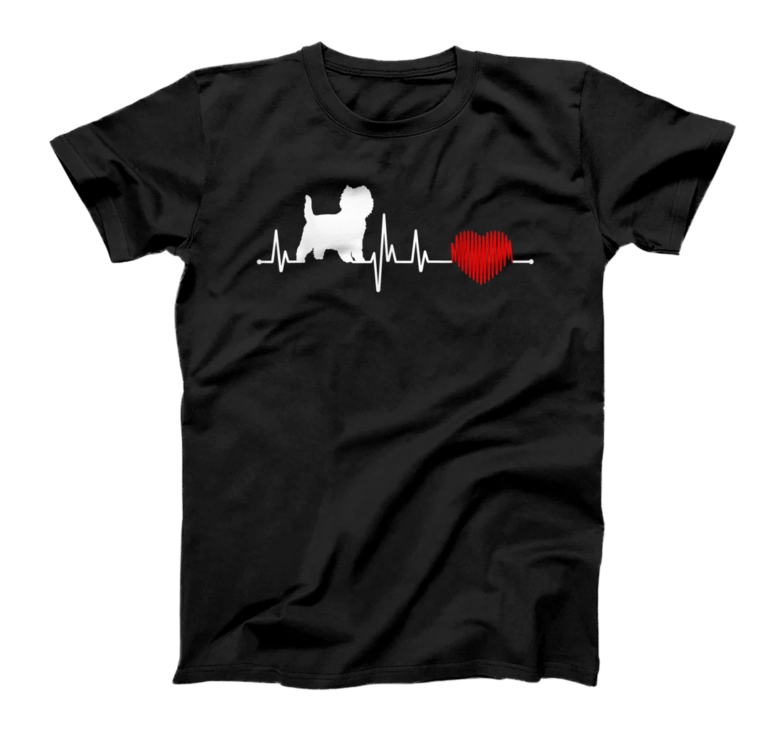 Cairn Terrier Heartbeat I Love My Cairn Terrier Gift T-Shirt