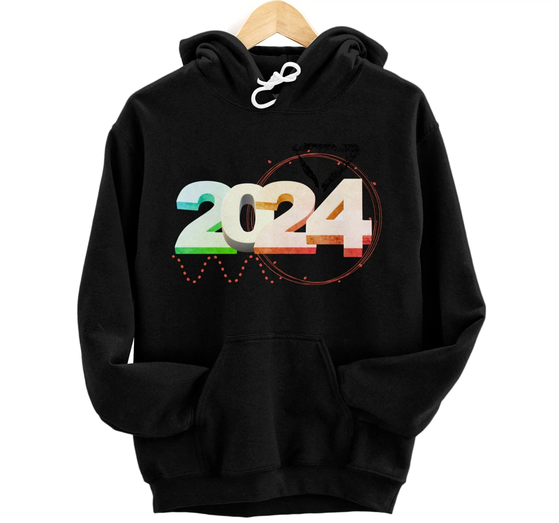 Personalized Graphic for New Year with beautiful colors, geometric shapes Pullover Hoodie